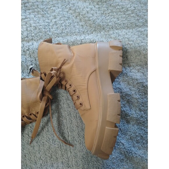 Steve Madden Platform Boots 5.5 Y2K Outdoor Camel - Picture 4 of 10
